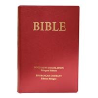 Vinyl Bound French English Bible Book