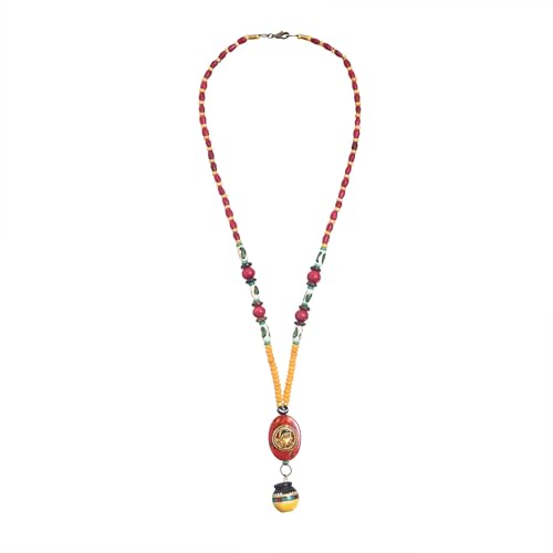 Image of AAKRITI ART CREATIONS Boho & Tribal Handcrafted Ethnic Necklace Collection | Multicolour Pendants, Mandala, Lotus & Dreamcatcher Designs | Artisan Lariat, Collar & Statement Jewelry for Women