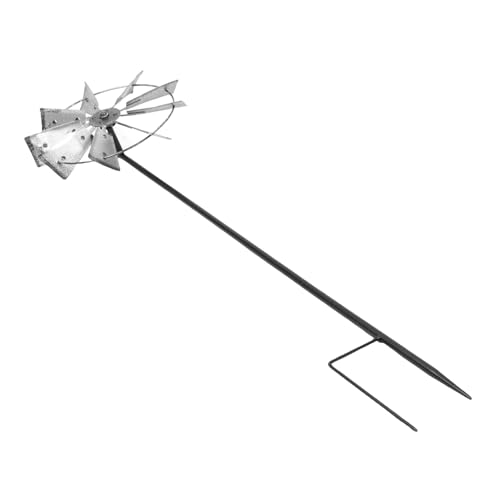 SUPVOX Girandola Mulino Vento da Giardino in Metallo Decorazione Esterna Rotante per Prato Cortile Resistente e Colorata per Ambienti all Aperto