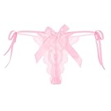 Avidlove Sexy Panties For Women G String Thongs Adjustrable Underwear Briefs Thong Breathable Lace Panty Pink