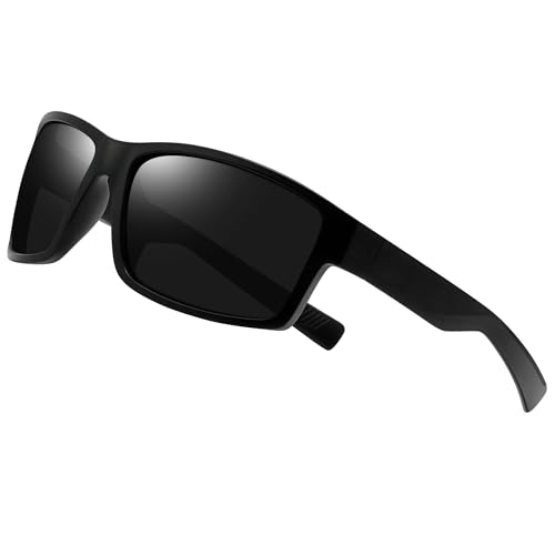 Image of Joopin Polarised Sports Sunglasses UV400 Protection Men Women Black