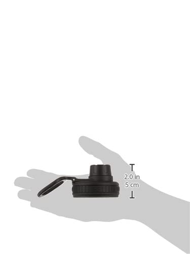 Tampa de garrafa Takeya Originals Easy Twist Sip, preto