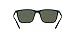Ray-Ban Unisex RB4385 Liteforce Rectangular Sunglasses, Matte Green/Dark Green, 58 mm