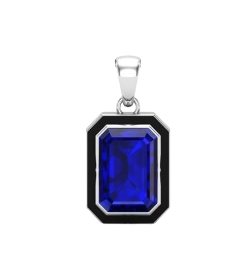 Nilam Locket Brillant Platinum Blue Sapphire Stone Pendant Neelam Ratna Original Certified प्लैटिनम ब्लू सफायर स्टोन पेंडेंट Shanipriya Indraneelam Nag Gale Ka Haar Necklace नीलम रत्ना लॉकेट-image-44