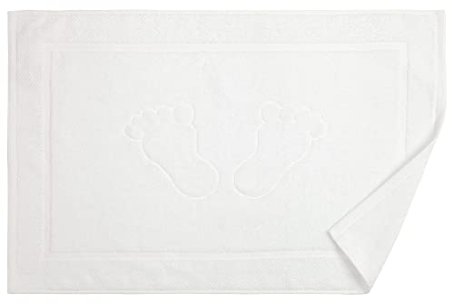 Bananalu Alfombrilla de baño, 100% algodón, color blanco, 50 x 70 cm, 700 g/m², 1 unidad Cover