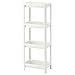 Ikea, scaffale Vesken a 4 ripiani, colore bianco, 36 x 23 x 100 cm