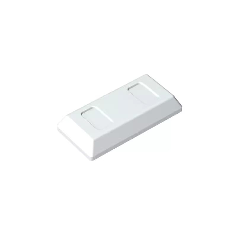 96910 Ornaments Tile Special 1x2 with Sloped Walls AKA Money/Gold Bar [Ingot] 50 Pieces GDS-1499 Compatible with Lego Building Blocks Color:Milky White — image 1