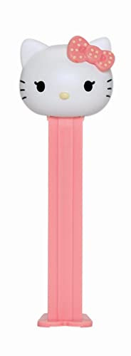 PEZ Hello Kitty Dispenser - Pink Bow Hello Kitty Candy Dispenser With 2 Extra Candy Refills | Hello Kitty Party Favors, Grab Bags