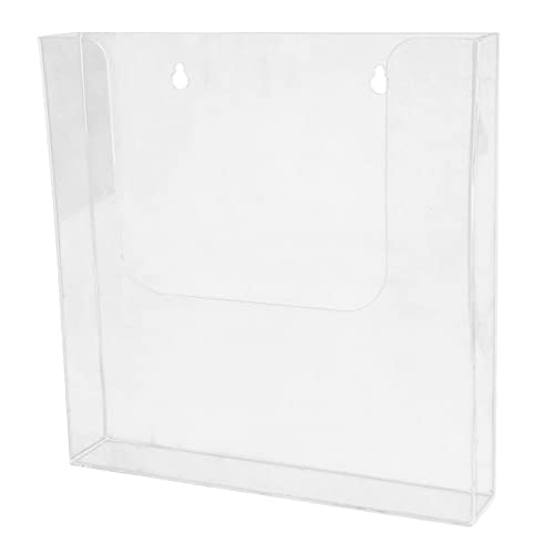 jojofuny 壁掛け式透明アクリルファイルホルダー 書類整理ポケット付き 安定設計でオフィス向け収納ラック
