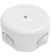 Scatola Di Derivazione In Porcellana Con Isolatori - Kit Per Impianti Elettrici Retrò