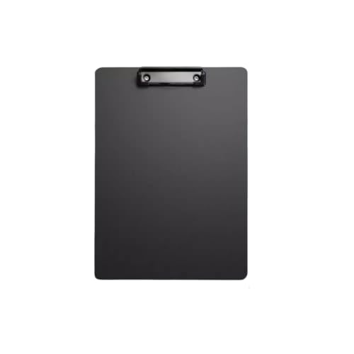 Porte-bloc A4 en plastique noir classeur vertical rigide