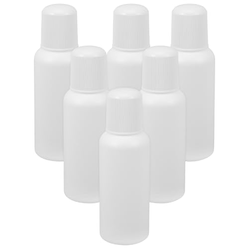 PACKOVE Botellas Aplicadoras Vacías de 100 Ml Cabezal de Esponja, Paquete de 6 Unidades, Plástico Resistente, Recargables y Portátiles para Líquidos y Aceites Esenciales, Uso Externo