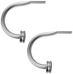 Cambria Premier Complete Curtain Holdbacks, Sturdy Premium Drapery and Curtain Tiebacks, Classic Finishing Touch for Windows, Set of 2, Brushed Nickel