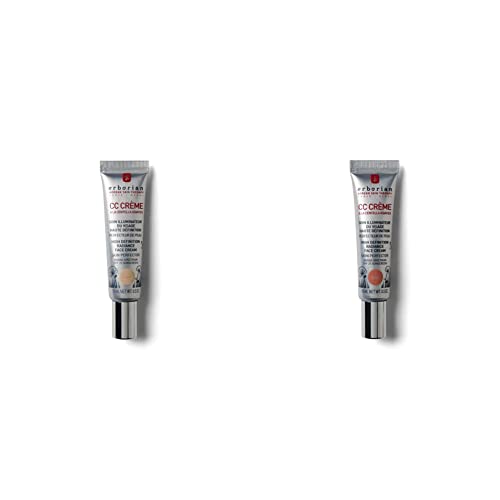 Erborian Korean CC Cream Skin Perfector SPF25 - Clair, 15 ml & CC Cream with Centella Asiatica – Lightweight Skin Perfector Tinted Moisturiser and Brightening Face Cream; - 15ml