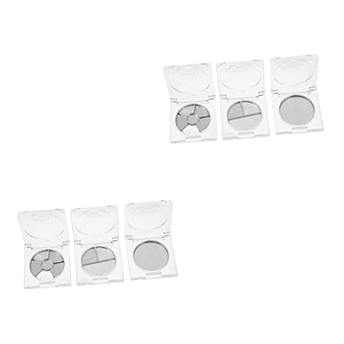 Organiseur fards à paupières rechargeable : boîte cosmétique compacte et transparente