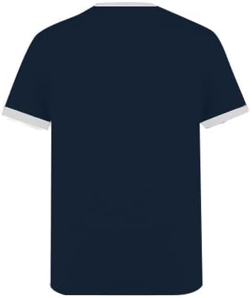 SOFIA'S CHOICE Ringer Tee Women Crew Neck Color Block Basic Summer Casual Short Sleeve T Shirt - Image 5