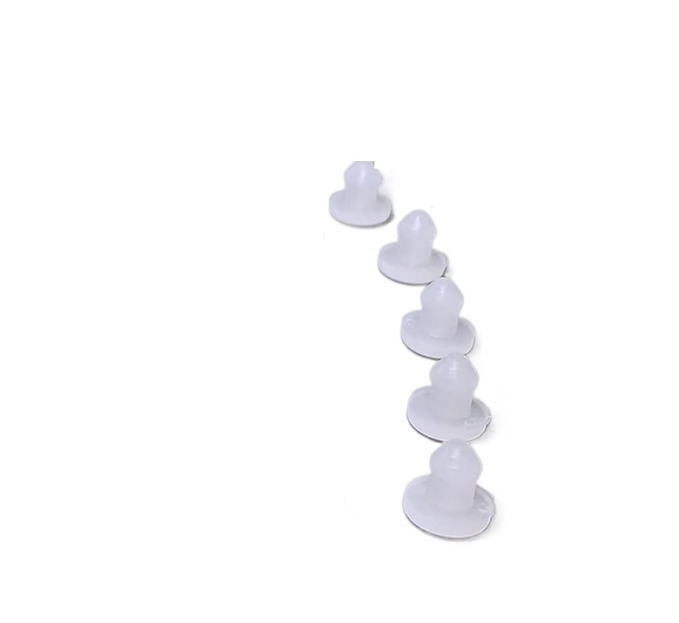 Tappi In Gomma Siliconica A Scatto – Bianco – Foro Da 2,5 Mm A 60 Mm – Tappo A T Per Tubi - Foto 6