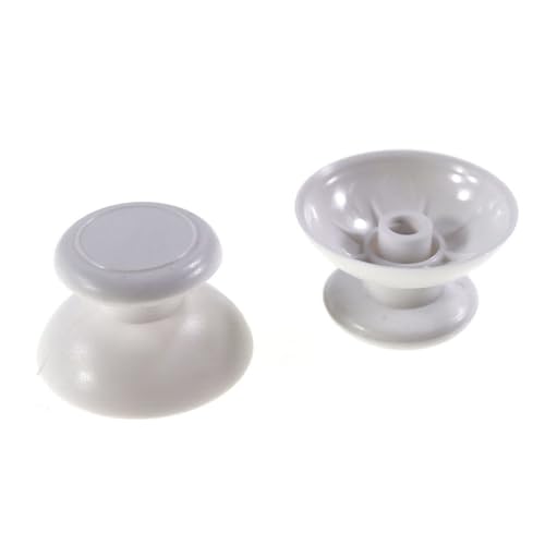 5 piezas for Wii U, tapa de joystick 3D for Nintendo Wiiu, almohadilla for mando de juego, tapa de agarre for joystick analógico, tapa de botón for controlador, balancín(5Pcs White)