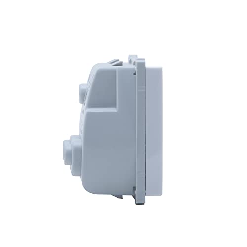 Image of Wipro Northwest Nowa 6A 3 - Pin Socket With Euro Pin, White (pack of 10)