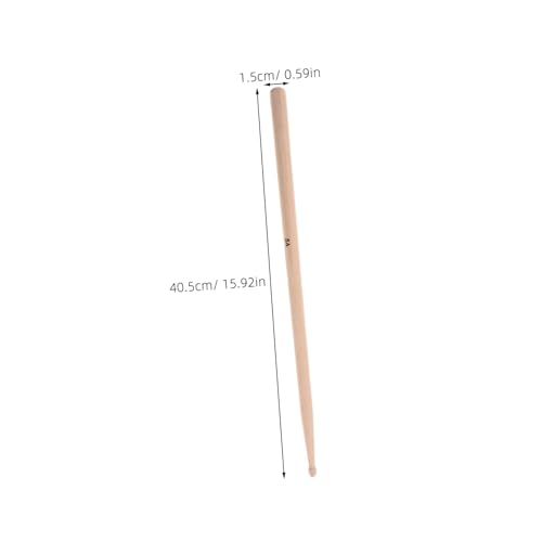 3 pares de baquetas de madera para batería miniatura 2