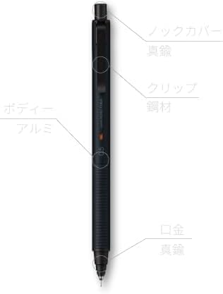 Image of KURUTOGA Mitsubishi Pencil Mechanical Pencil Metal 0.5mm Silent Blue M5KH1P.10 With Original Stylus Ballpoint Touch Pen