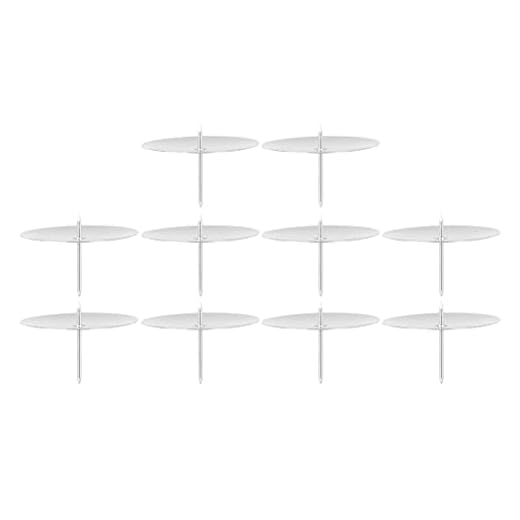jojofuny 10st Candle Holders Advent Ljusplattor Metal Candle Plugs For Festival
