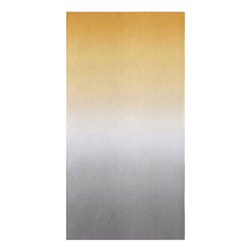 Image of Yellow Grey Kitchen Towels,Yellow Grey Ombre 16x28 Inches Soft Kitchen Dish Cloth,Cotton Tea Towels /Bar Towels /Hand Towels,(1 Pack)