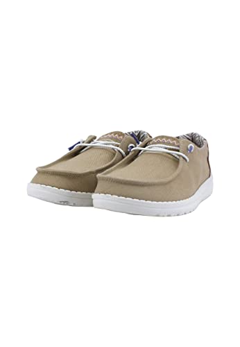 Image of HEYDUDE Women's Wendy Knit II Slip On Shoe, Desert Rose Size 10 | Lightweight Casual Loafer with Elastic Laces & Removable EVA Insole