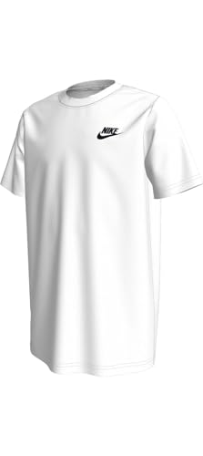 Nike NSW Embroidered Futura Tee (Little Kids/Big Kids) White/Black