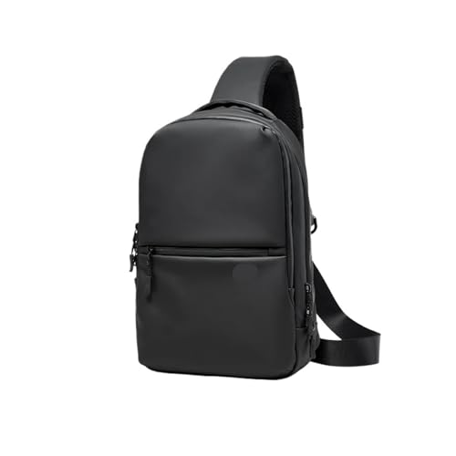 Sac à bandoulière multifonction étanche homme multi-poche antivol noir