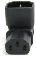CHENYANG IEC Male C14 to Down Right Angled 90 Degrdd IEC Female C13 Power Extension Adapter
