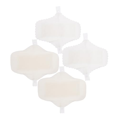 WRITWAA Compresas Menstruales Reutilizables de Algodón 18 CM 4 Unidades 2 Borde Festoneado 2 Borde Liso Capa Transpirable para Uso Doméstico y Protección Femenina Diaria