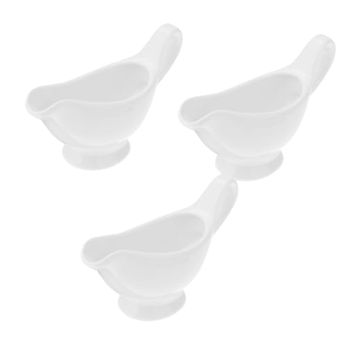 HOLIDYOYO 100ml Ceramic Sauce Pitchers Gravy Boat Sauce Cup and Seasoning Jar for Condiments Dressings and Gravy
