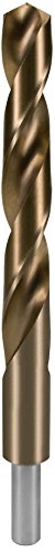 Ruko HSSE-Co 5 Twist Drill Bit with Reduced Shank, DIN 338, Type N, Gold Finish, 12.5 mm Diameter, 151 mm Length, R2005125