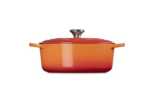 Image of Le Creuset Signature Cast Iron Oval Casserole, 27 cm - Volcanic