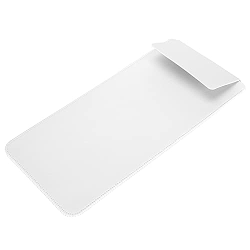 Keyboard Case, Thin Portable Faux Leather Dustproof Waterproof Shockproof Keyboard Carrying Bag Storage Case Inner Protection Cover, For Logitech K380(White+Silver) #TOP13