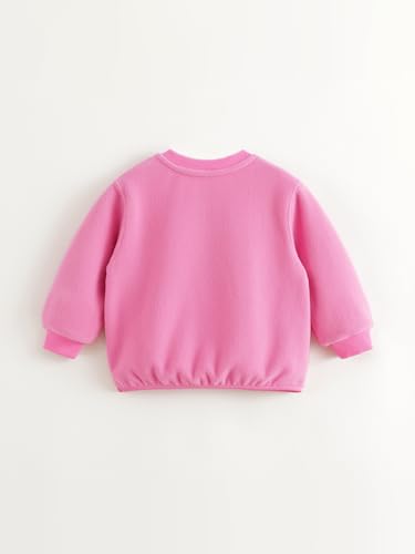 marc & janie Boys Girls Long Sleeve Crew Neck Sweatshirts Simple Embroidered Shirts Light Pullover Tops 2411553