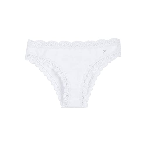 Calcinha Em Algodão Com Renda Hering Branco P