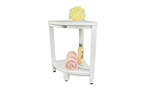CoastalVogue Oasis Shower Stool, Driftwood - Thumbnail 2