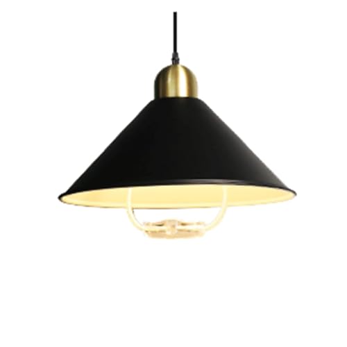 Lustre industriel E27 en métal de style nordique finition sombre pour salon et restaurant