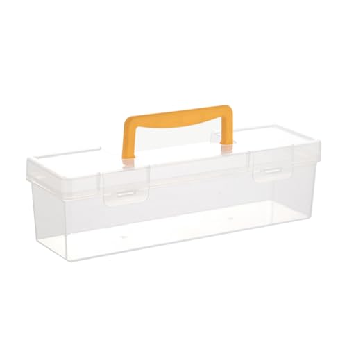 Caja organizadora de piezas | Caja organizadora de tornillos - Contenedor transparente dividido para manualidades, trinquete de cuentas, llave mecánica, electrónica, banco de trabajo, alicates de