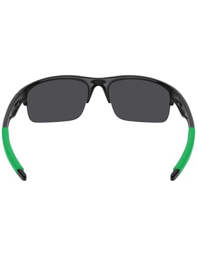 Image of BLAZERBUCK Replacement Temple Sleeves Ear Socks for Oakley Bottle Rocket OO9164 Sunglass - Dark Green