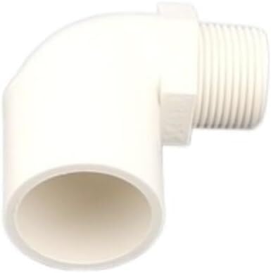 Codo de 90 grados, conector for tubería, 2 piezas de 20/25/32 mm a 1/2", 3/4" y 1", conector de PVC blanco for riego de jardín.(32mm*DN25 1in)