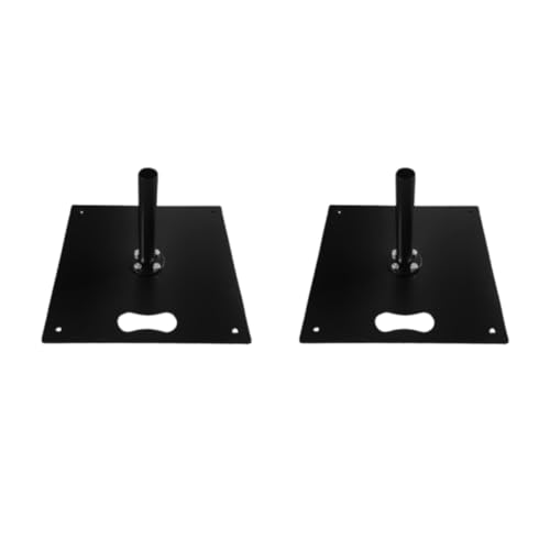 R and R Industries Flat Base for Advertising Flag Pole (2 UNITS) I Heavy Duty Metal Base Stand for Feather, Swooper & Banner Flags I Stable Indoor & Outdoor Display