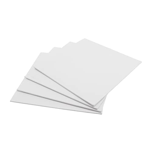 Holibanna 4pcs Artist Canvas Boards White Art Canvas Panel for Oil Tempera Painting for Students Hobbyists Professionals