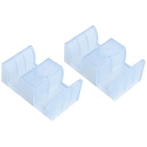 Linwnil 2pcs 44mm Sliding Shower Door Opaque Bumpers (2pcs Block), Clear