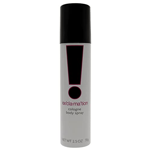 Emeraude Exclamation Cologne Body Spray by Emeraude 2.5 Fluid Ounce Oriental Floral Scented Women’s Body Spray, Feminine & Sharp Scent