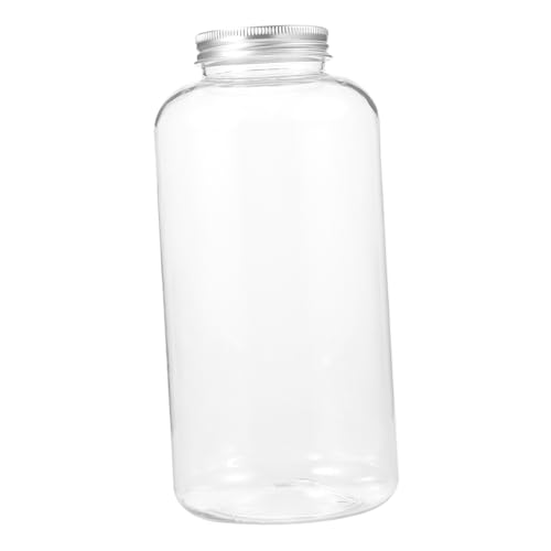 Veemoon Large Capacity Juice Bottle Empty Beverage Bottle with Cap for Juice Milk and Other Drinks