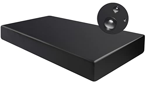 Searchi Water Repellent Sofa Couch Cushion Covers Replacement, Rv Camper Seat Cushion Slipcovers Pu Leather Sofa Seat Cover Outdoor Furniture Protector With Elastic Bottom (Black, Medium) #TOP5