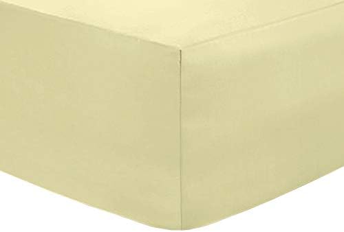 Divine Textiles Fitted Sheets 10'' / 25CM Deep Easy Care Non Iron Percale 18 Colours, King - Red